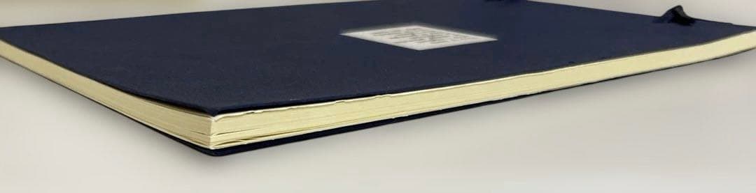 【匿名配送】未使用　ネイビー アドレス帳　文房具　年代物　レトロ