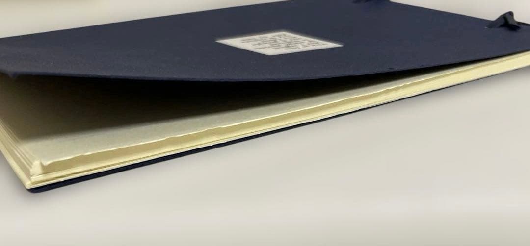 【匿名配送】未使用　ネイビー アドレス帳　文房具　年代物　レトロ