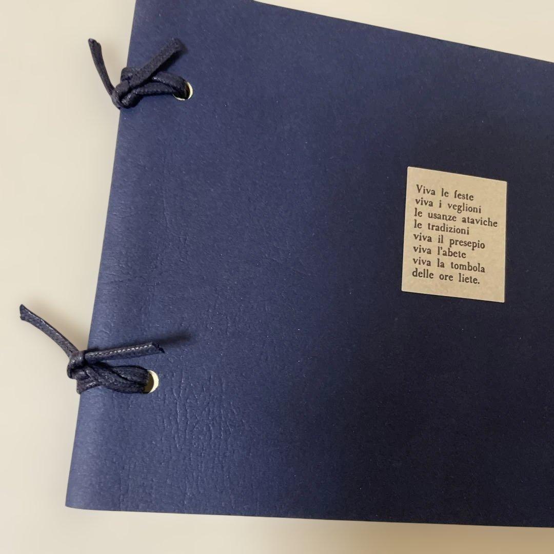 【匿名配送】未使用　ネイビー アドレス帳　文房具　年代物　レトロ