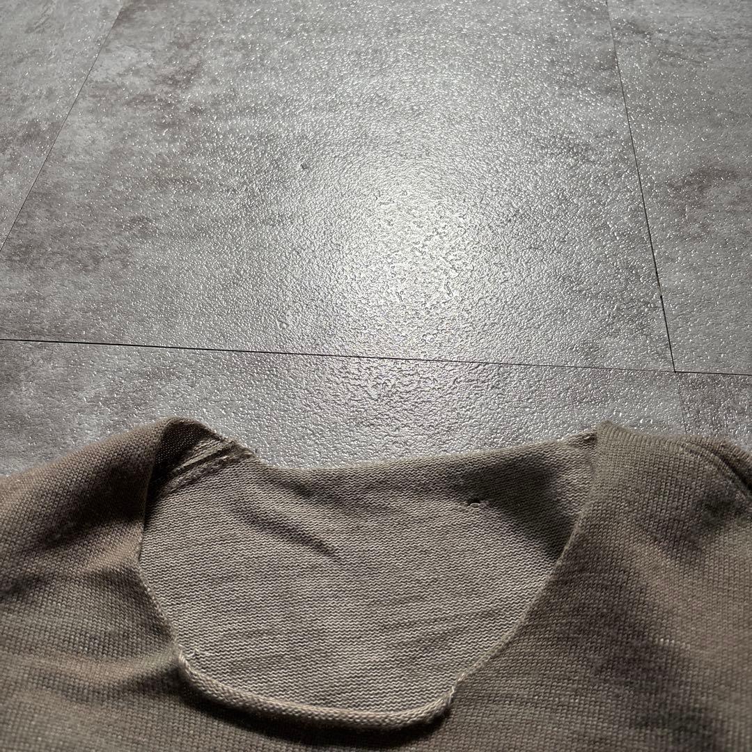 トップス label under construction reversible knit