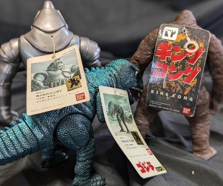 キングコング＆メカニコング＆ゴロザウルス（バンダイ）タグ付ソフビ３体セット