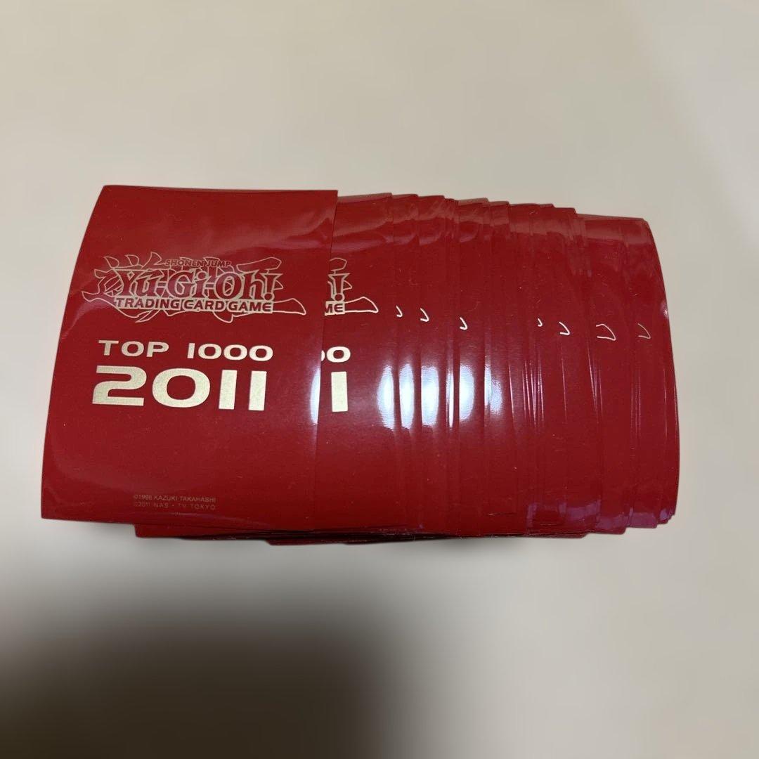 遊戯王 TOP1000 2011 赤 スリーブ 50枚