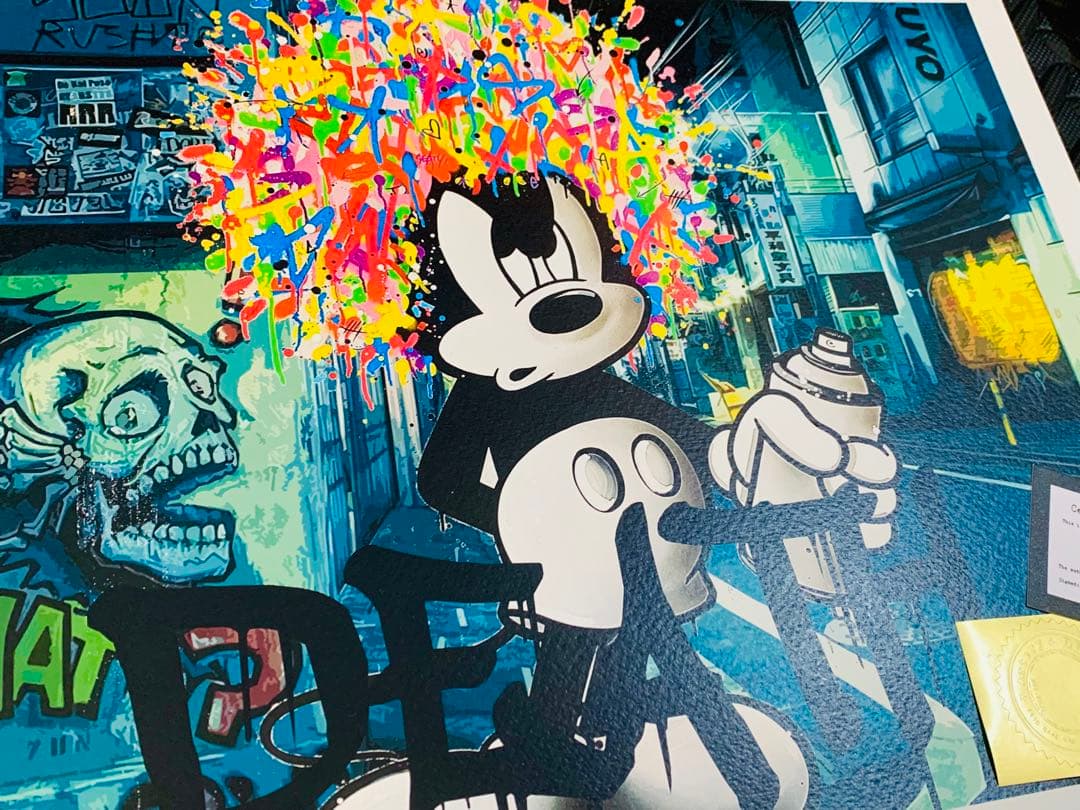 新入荷！世界限定品。正規品DEATH NYC ポップアート ミッキーマウス