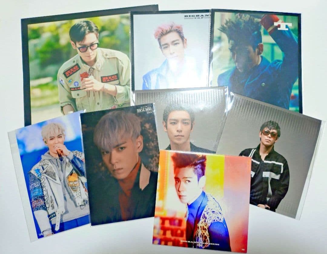 BIGBANG TOP フォトカード ファーチャーム プレイボタン リング