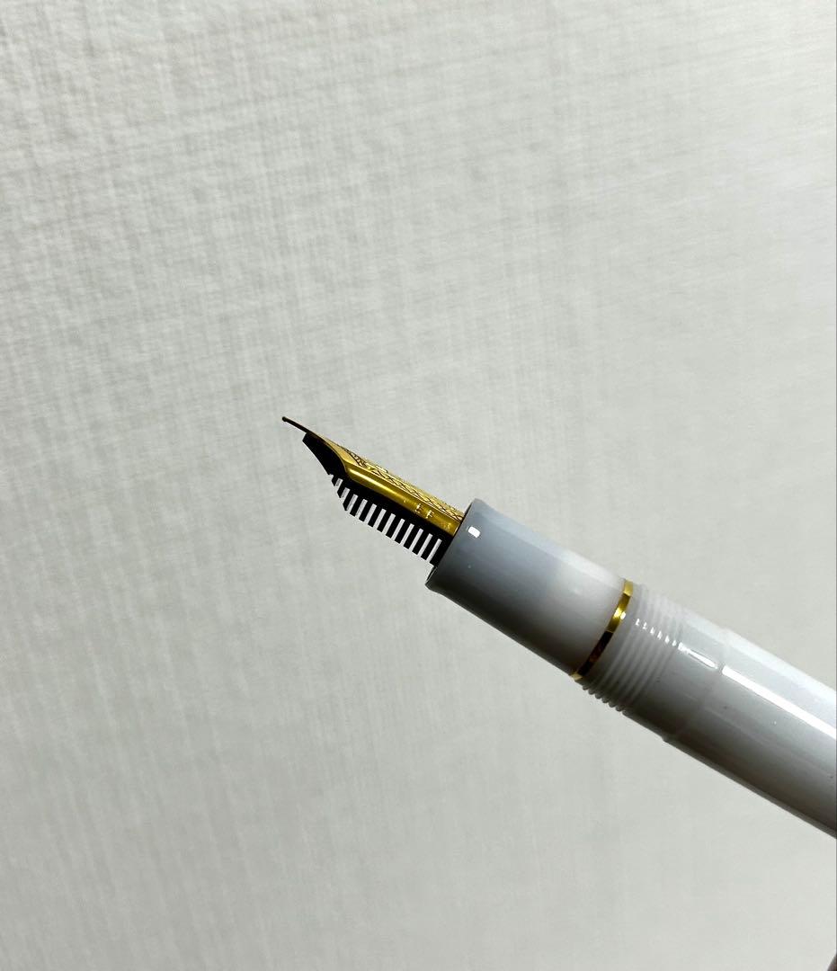 【美品】セーラー 万年筆 四季織 雪月空葉 EF