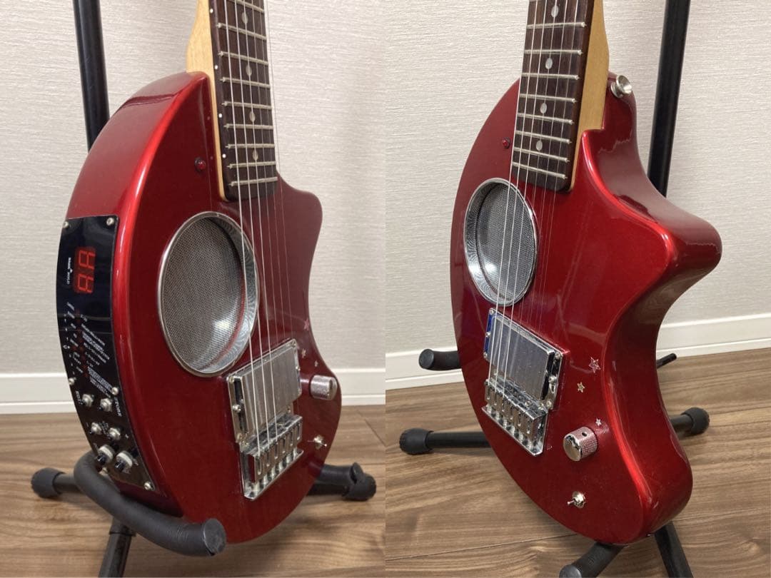 美品 FERNANDES DIGI-ZO 赤 ZO-3 電源アダプター付き