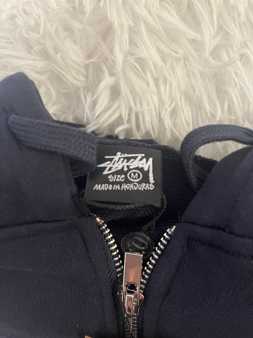 Stussy ネイビー パーカー Mサイズ