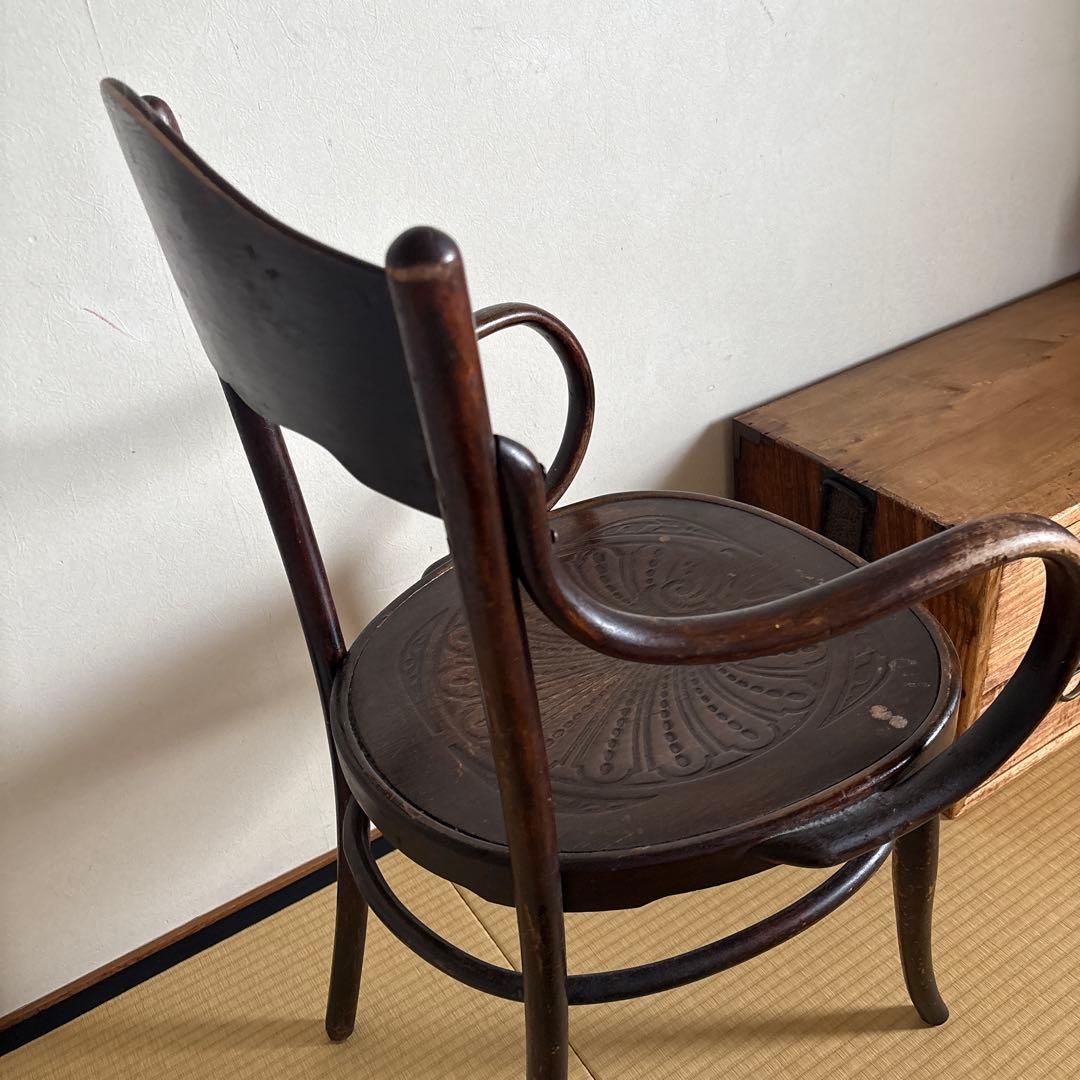 希少ベンドウッドアームチェア●曲木木製チェア●J &J.Kornビーチ材