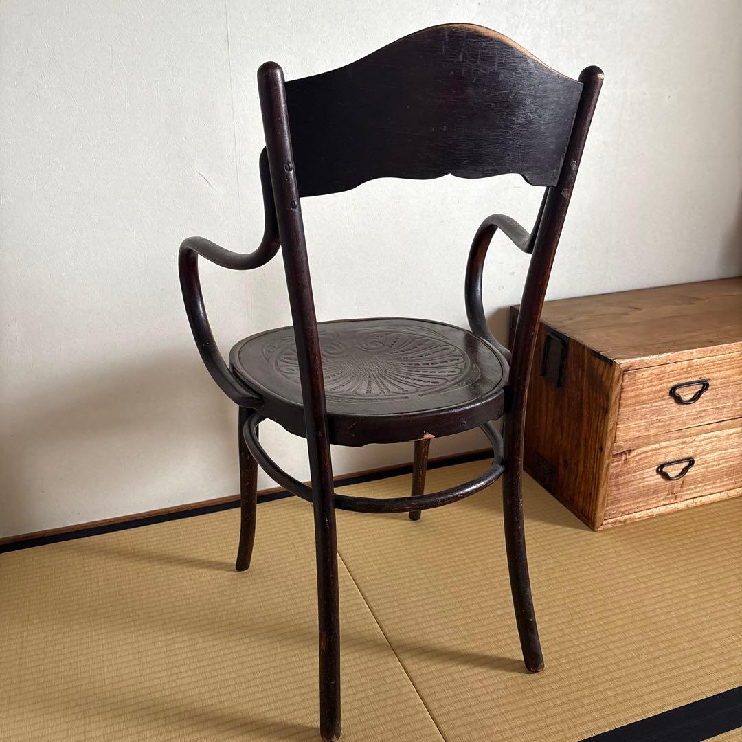 希少ベンドウッドアームチェア●曲木木製チェア●J &J.Kornビーチ材