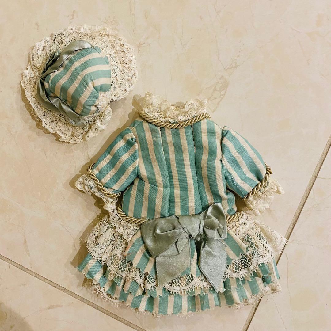 アンティークドールのドレス&ハット　1号用