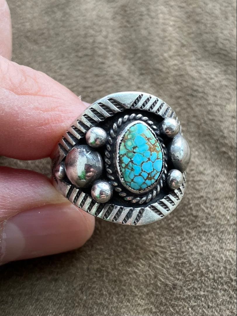 カルビンマルチネス ターコイズ　リング　ナンバーエイト　No.8