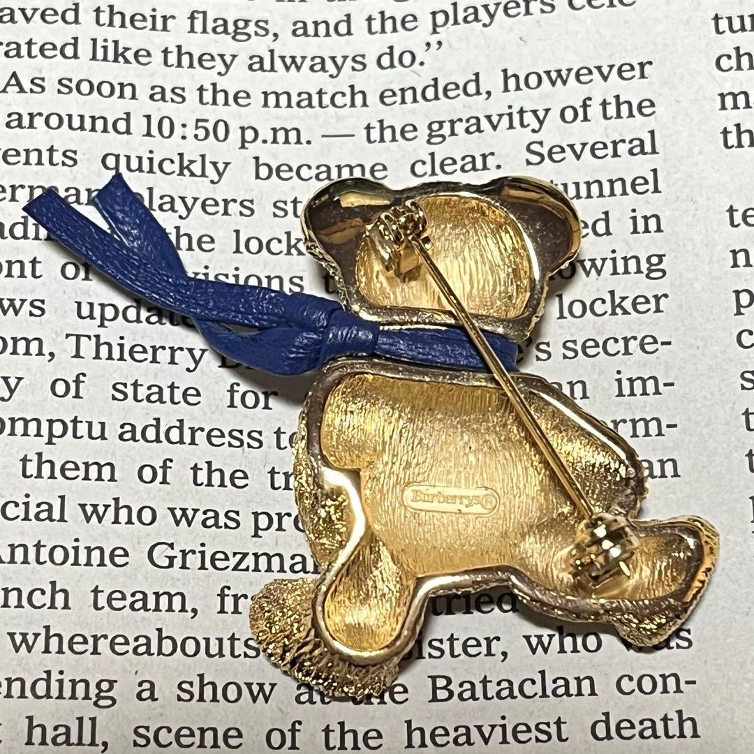 バーバリー　ブローチ　ヴィンテージ　ビンテージ　オールド　アンティーク　ベア　熊