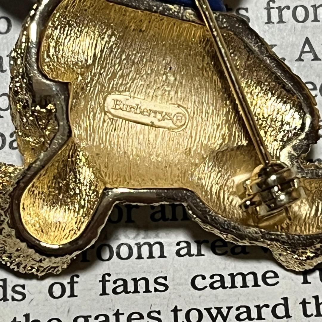 バーバリー　ブローチ　ヴィンテージ　ビンテージ　オールド　アンティーク　ベア　熊