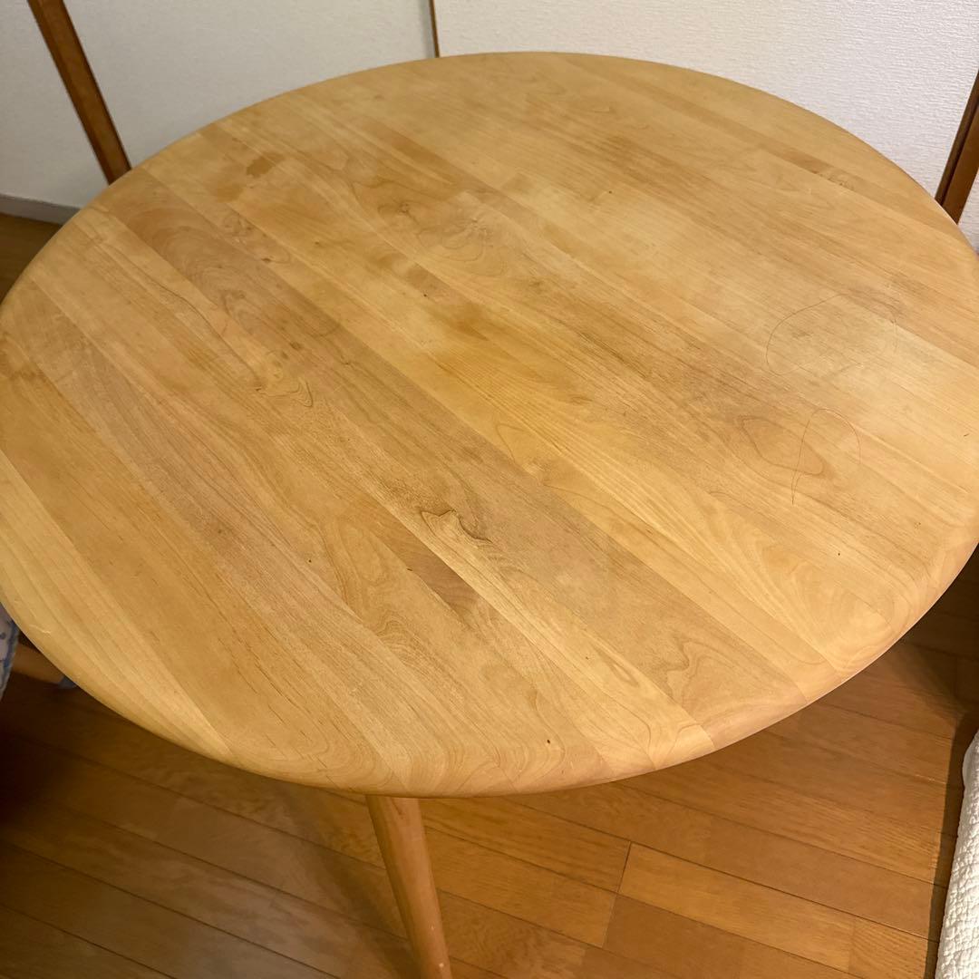 モモナチュラル　丸型　ダイニングテーブル