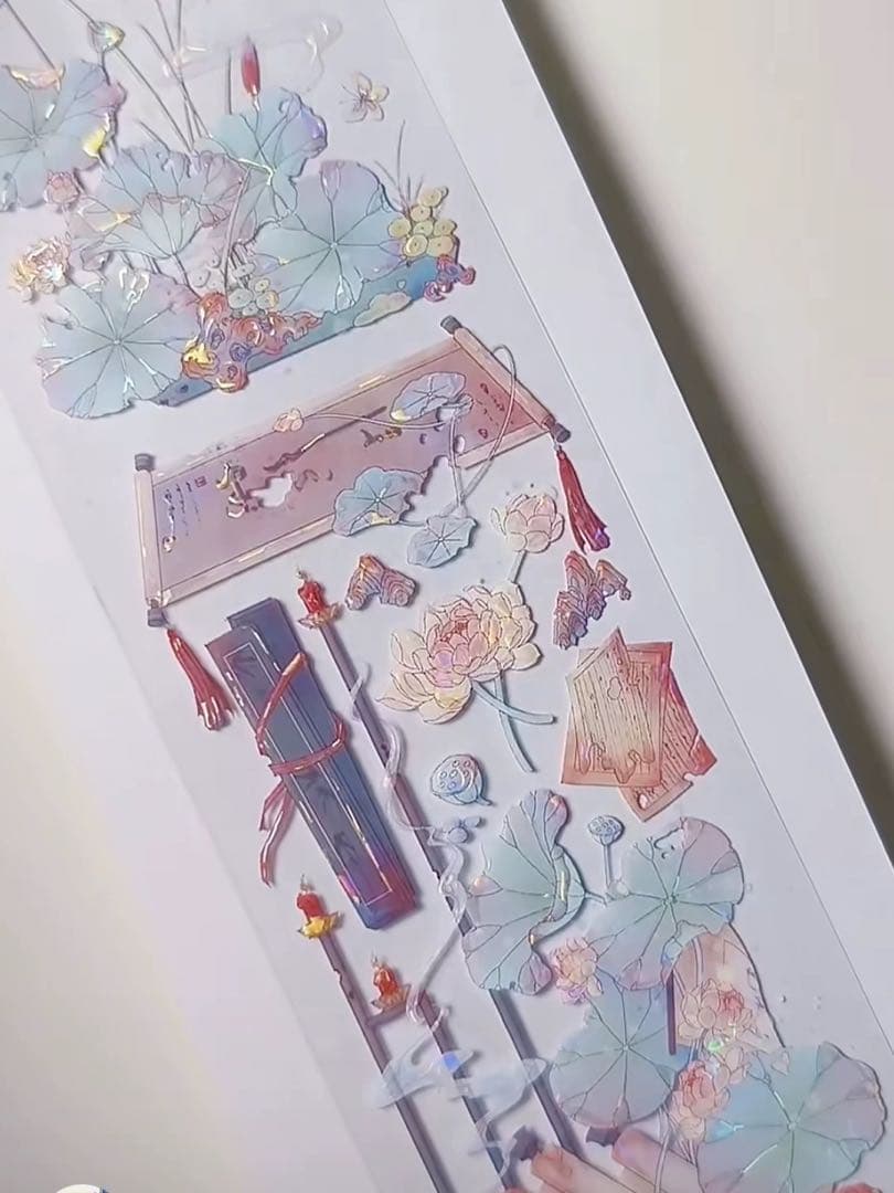 花柒所《云梦泽》海外マスキングテープ　マステ 【2383】