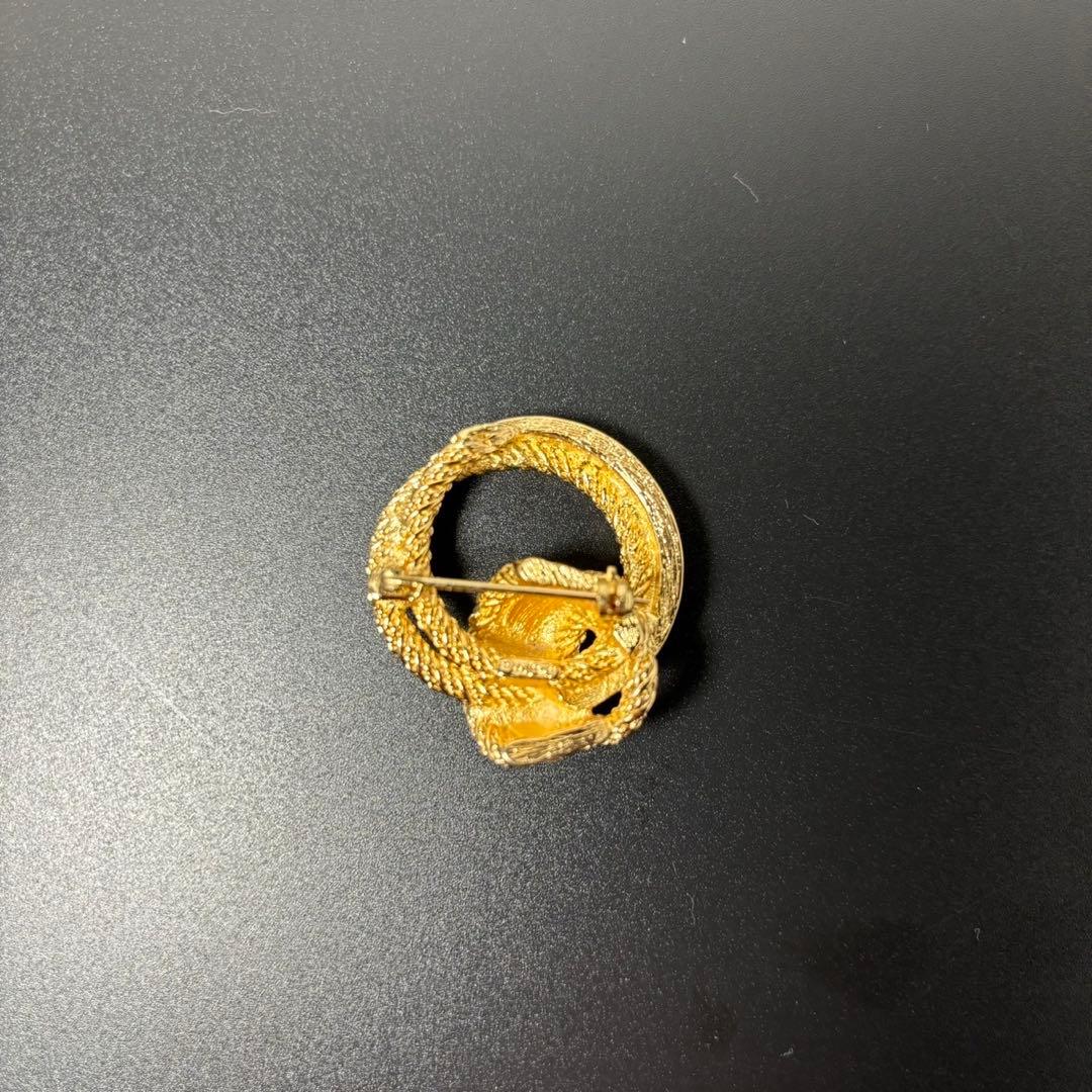 Christian Dior ブローチ　ゴールド　ビンテージ