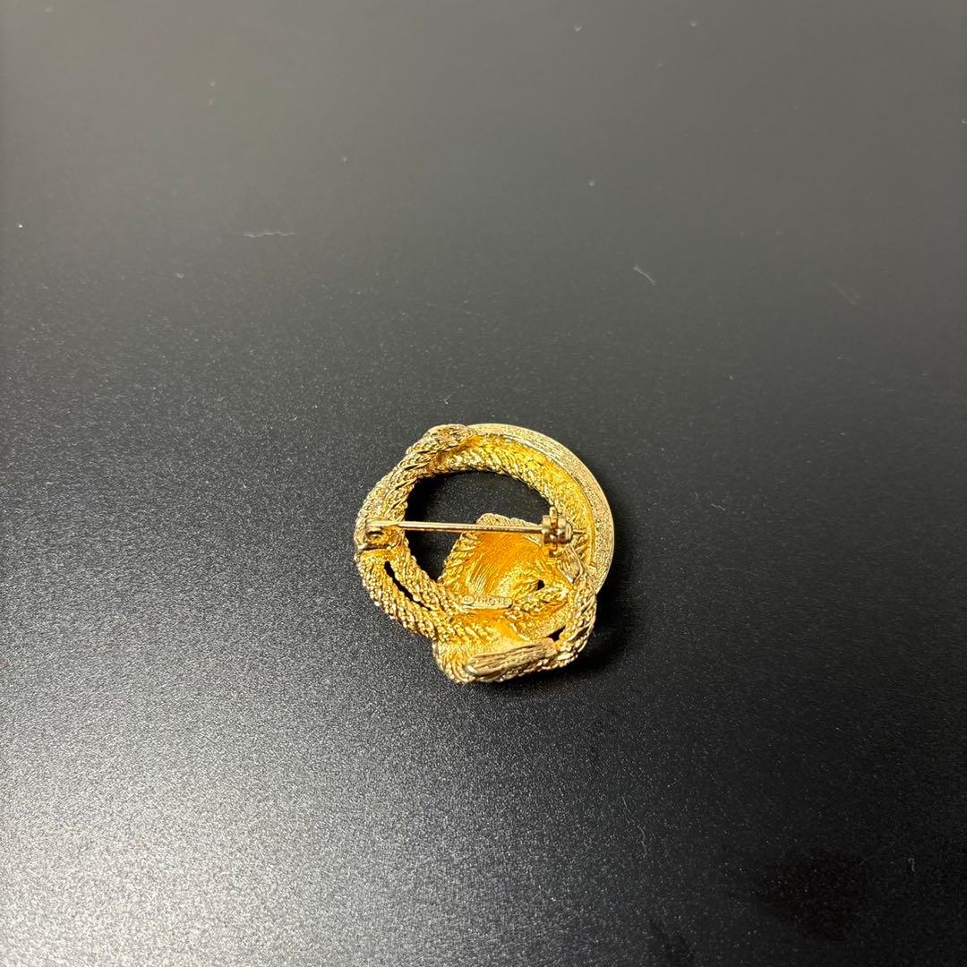 Christian Dior ブローチ　ゴールド　ビンテージ