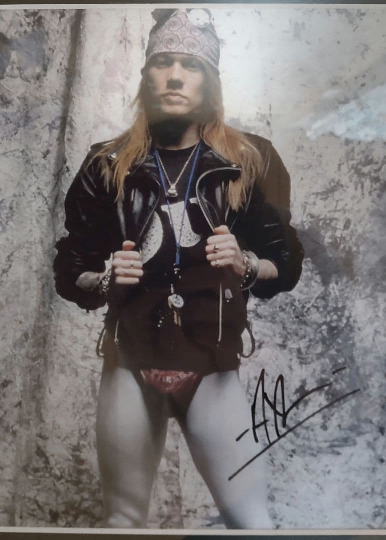 アクセル・ローズ 直筆サインガンズ・アンド・ローゼズ アクセルローズ