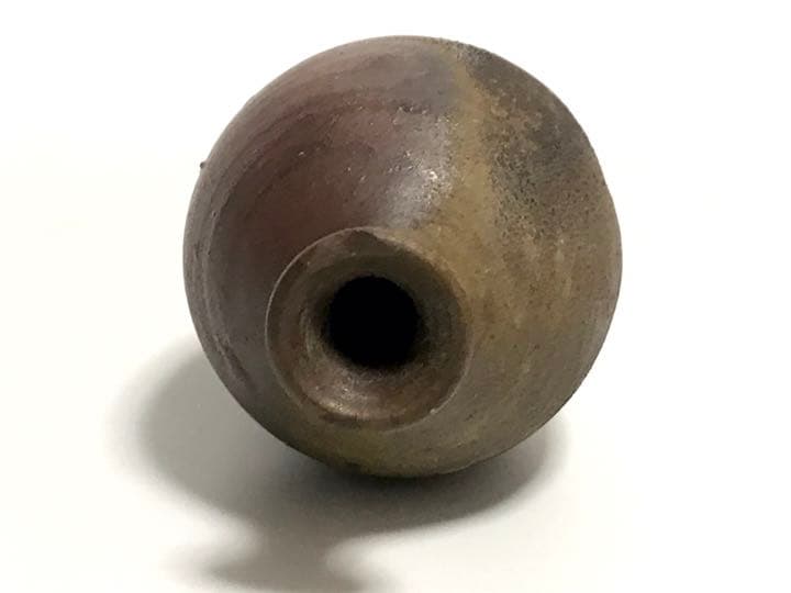 作家物　人間国宝　藤原啓　備前　窯変　徳利　合わせ箱