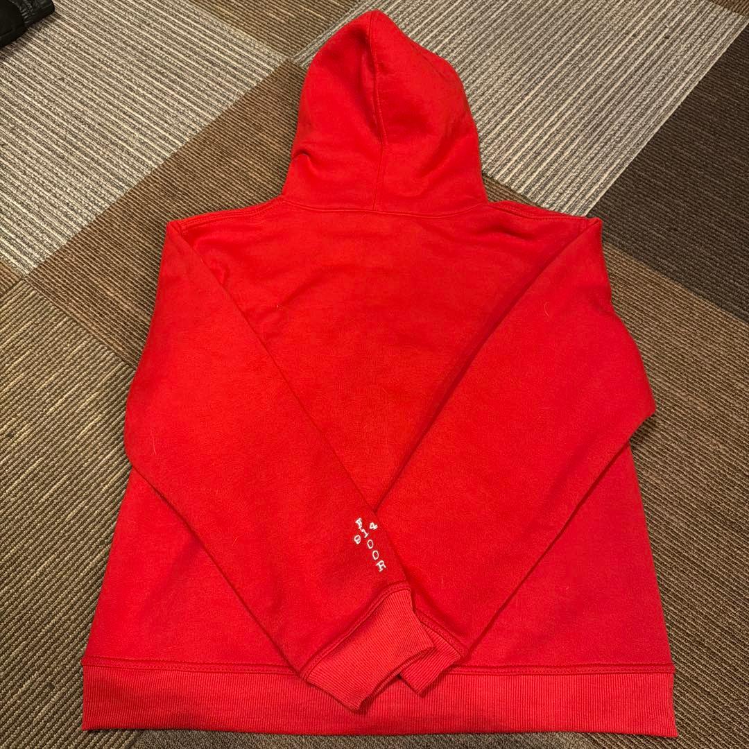 FLR 914 レッド フード付きパーカー