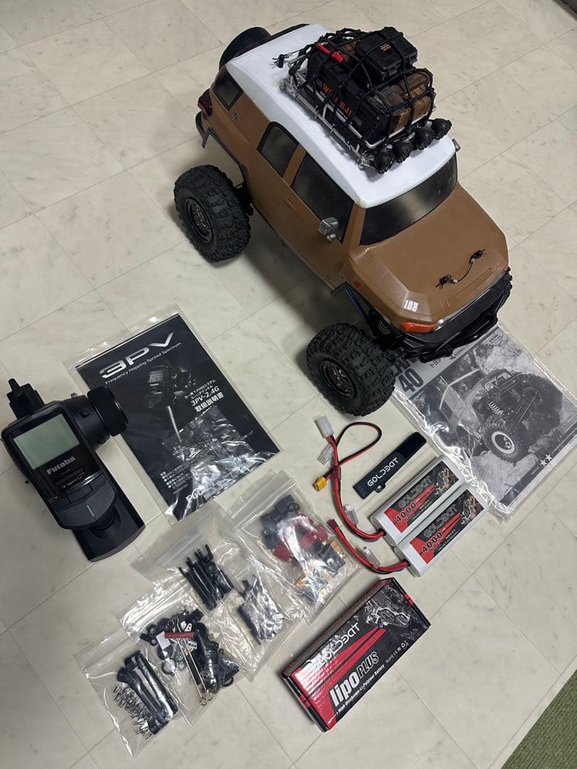 タミヤラジコン　CR-01 クローラー4WS仕様 フルセット　3PVフタバプロポ