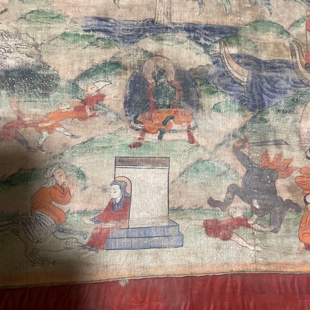 骨董　仏画　タンカ