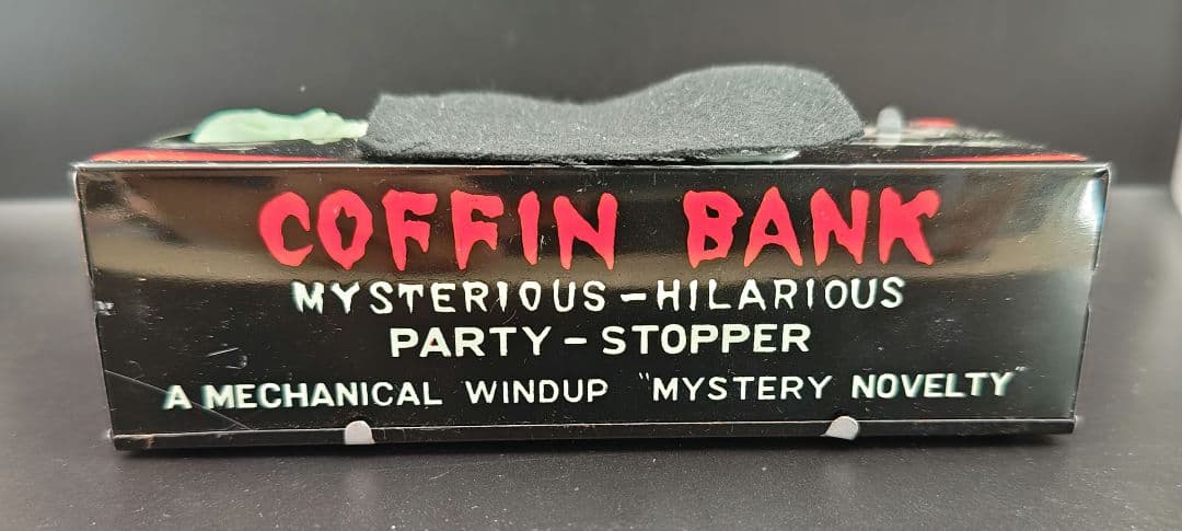 coffin bank◎automatic◎ゼンマイ式骸骨貯金箱◎激レア
