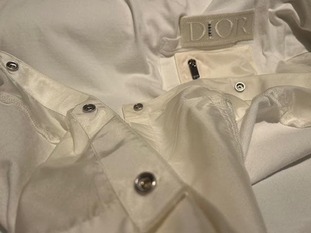 ♪送料無料★DIOR × sacai★名作コラボ★Tシャツ★異素材構築★白★M♪