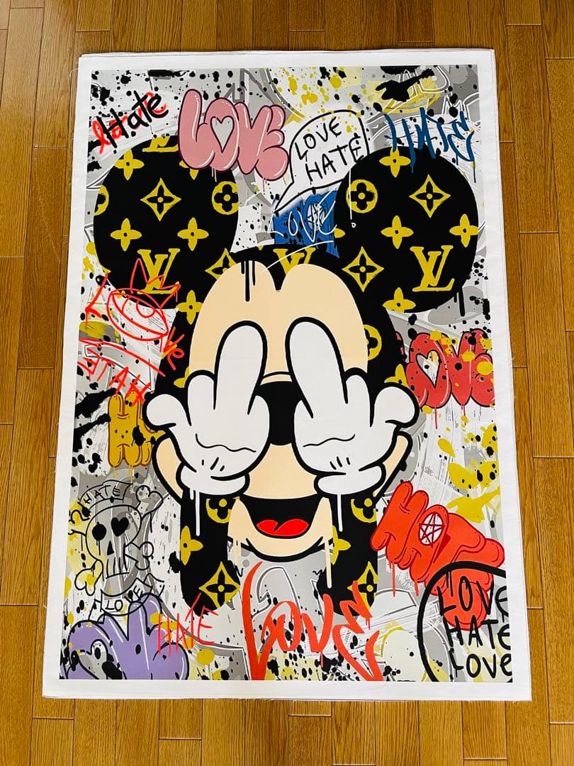 No.65♡超絶特大サイズ♡キャンバスアート　ブランドアートポスター　バンクシー