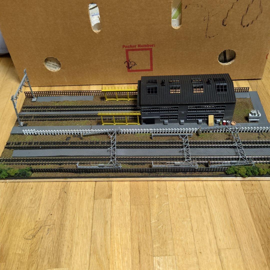 Nゲージ情景電車車庫