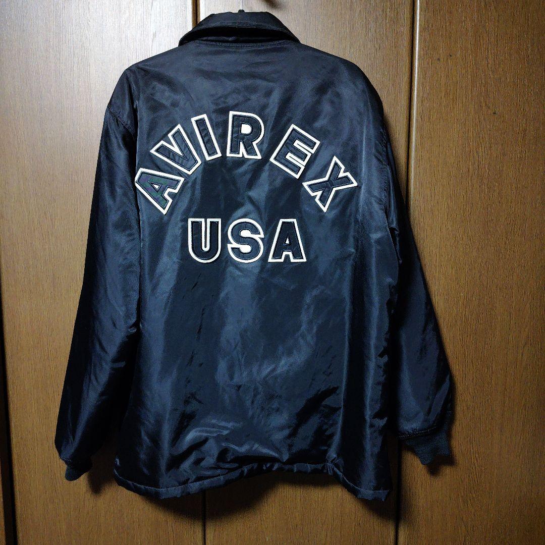 SIZE【2XL】AVIREX ブラック ジャンパー