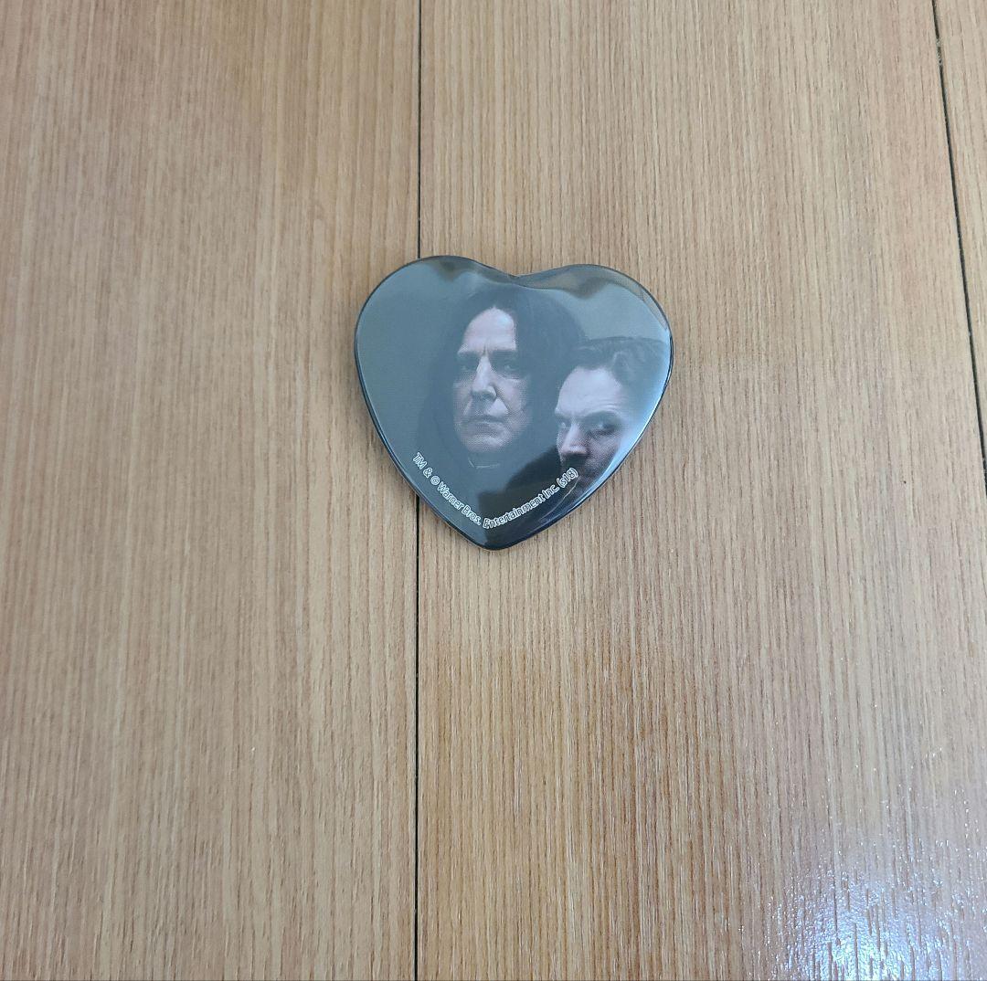 ハリーポッター　スネイプ先生 ハート缶バッジ その1