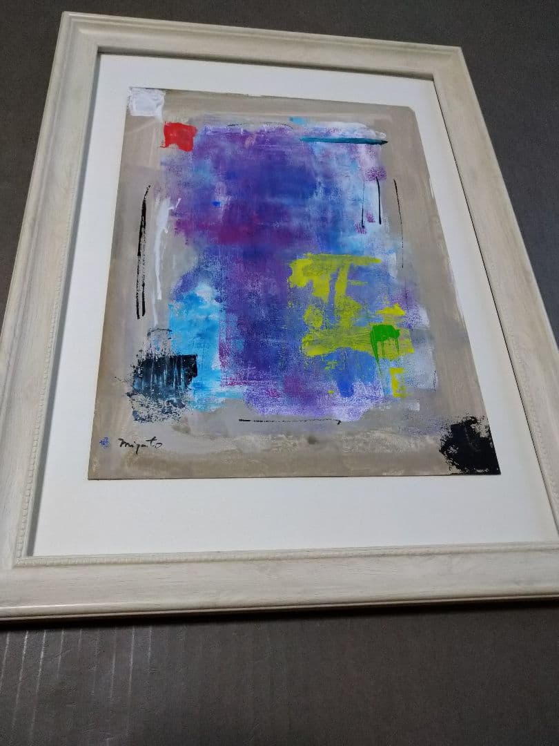 現代アート 抽象アクリル原画　美品