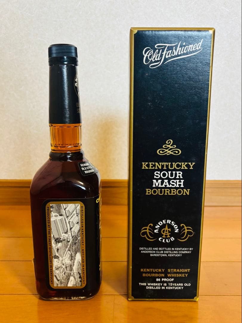 アンダーソンクラブ　１５年　バーボンウイスキー バーボン　750ml 箱付き