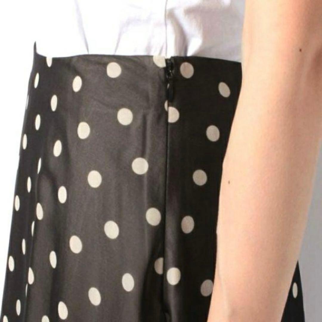 スカート theory polkadot silk skirt