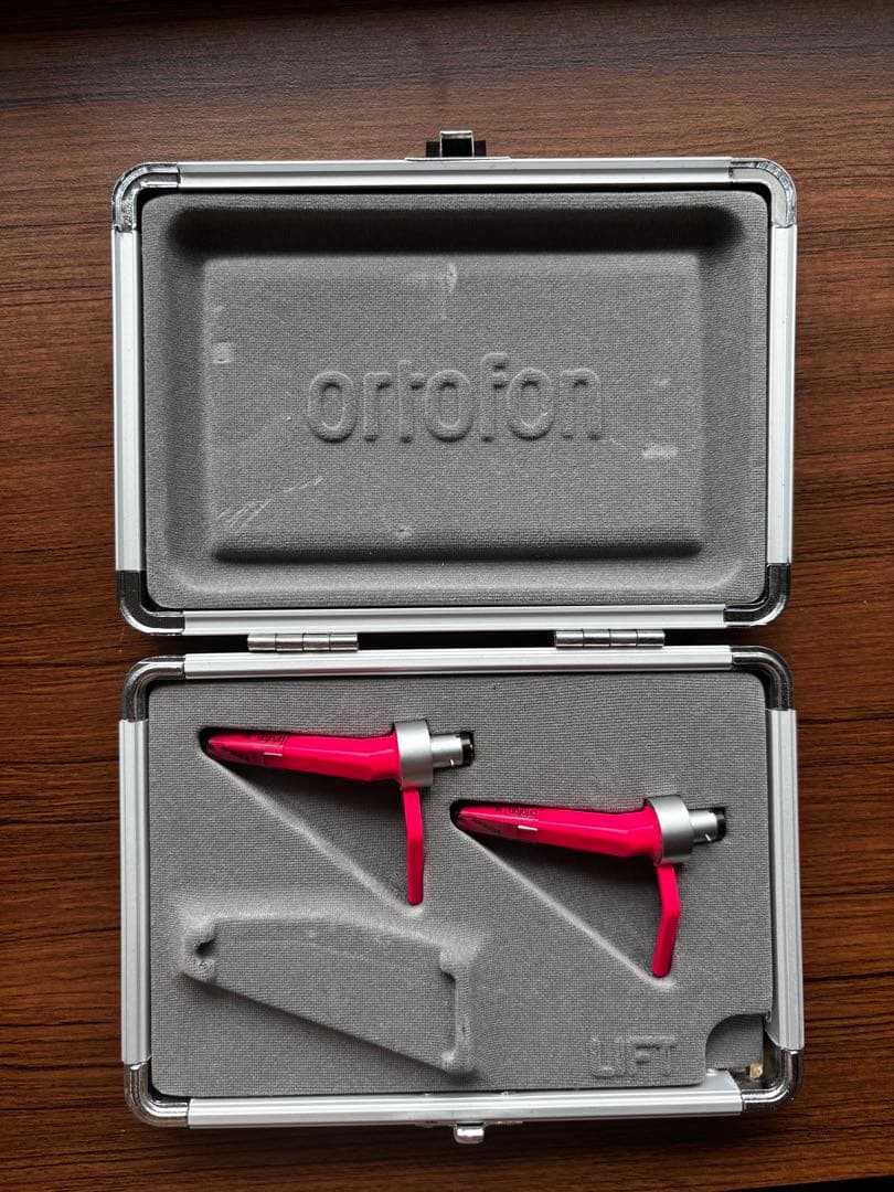 ortofon レコードカートリッジ 2個セット ピンク ケース付き