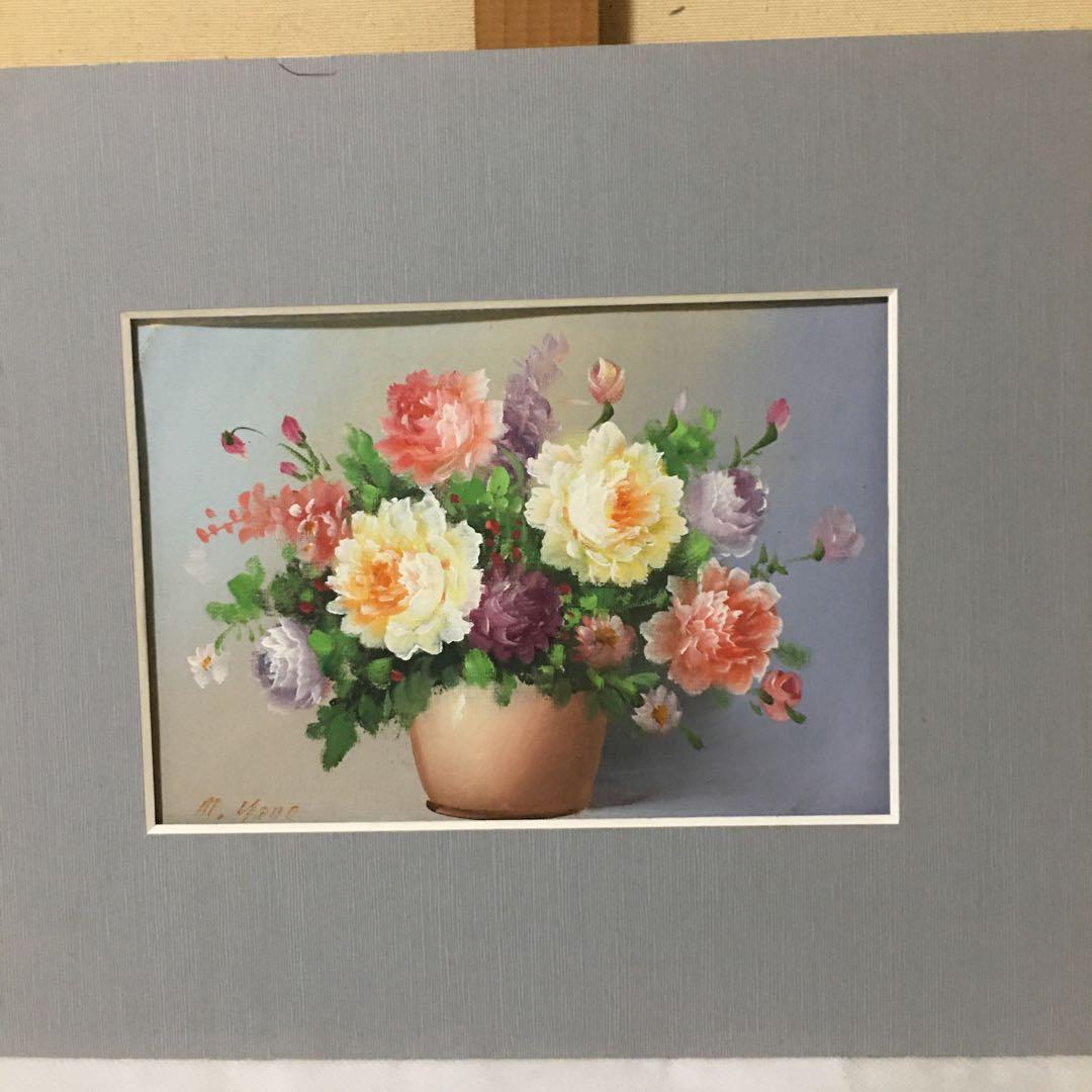 油絵手書き薔薇