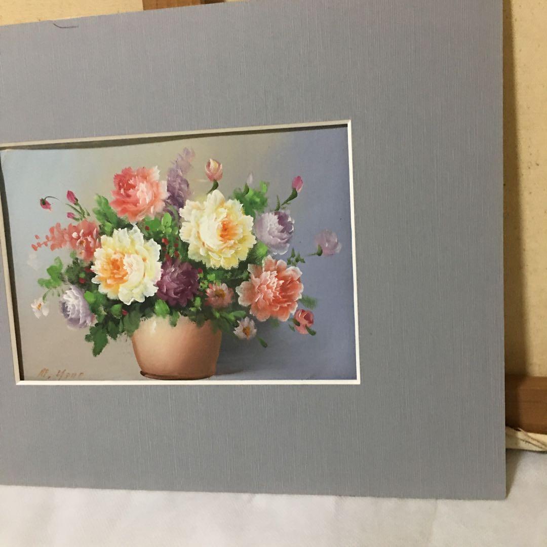 油絵手書き薔薇