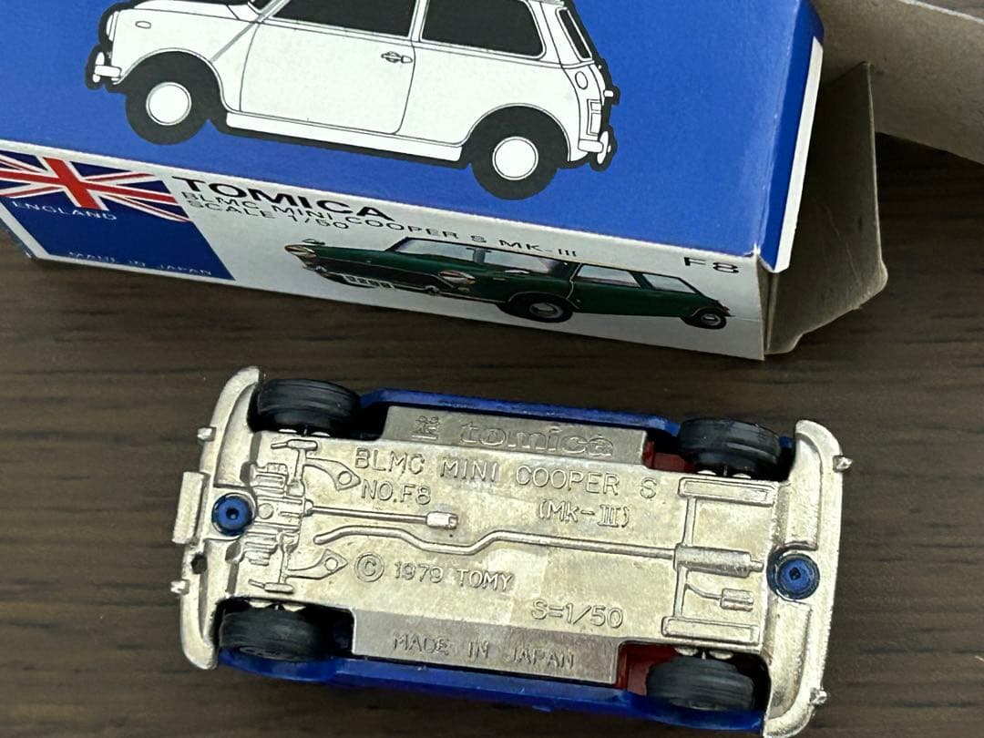 トミカ ミニクーパー 濃青 ユニオンジャック