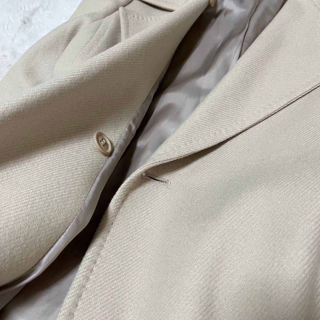 美品　イネド　カシミヤ混　ロング　チェスター コート ベルト　女優襟　L 11