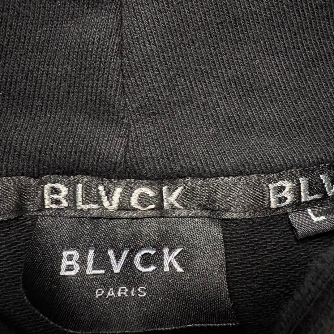 専用超高級ブランド　BLVCK paris セットアップ　花刺繍　黒　スウェット