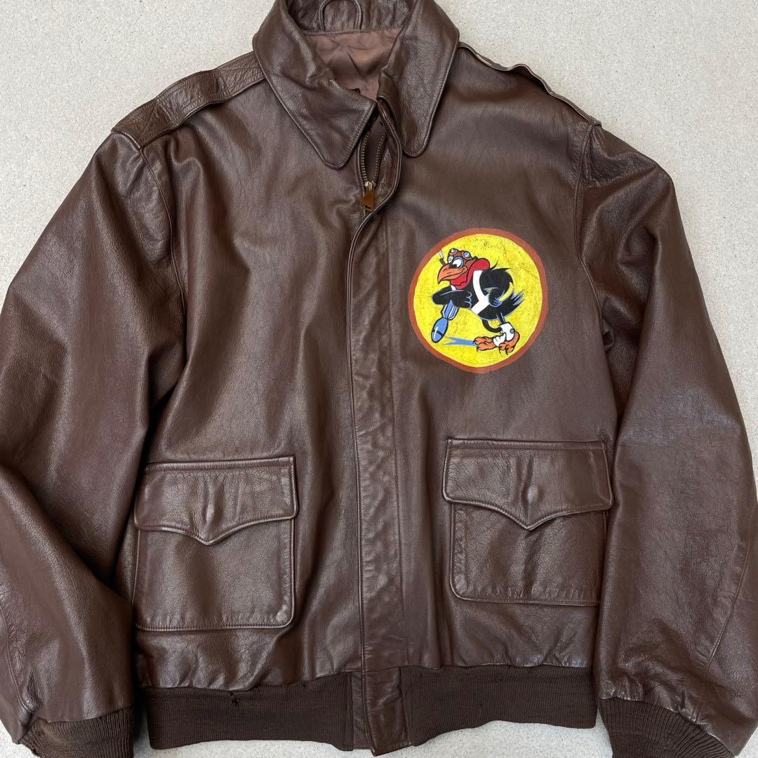 Willis &  A2レザージャケット ピンナップガール　44