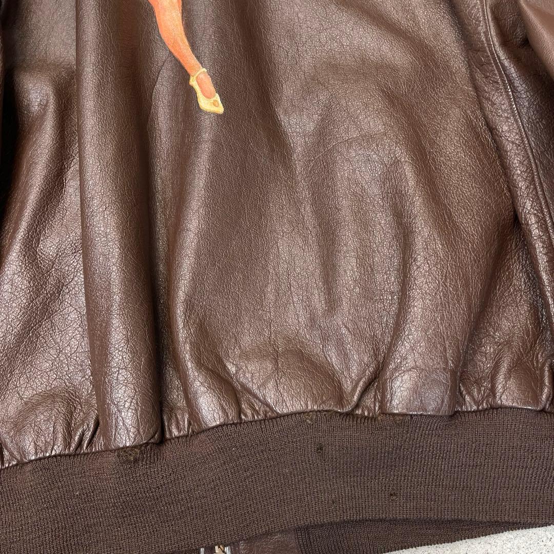 Willis &  A2レザージャケット ピンナップガール　44