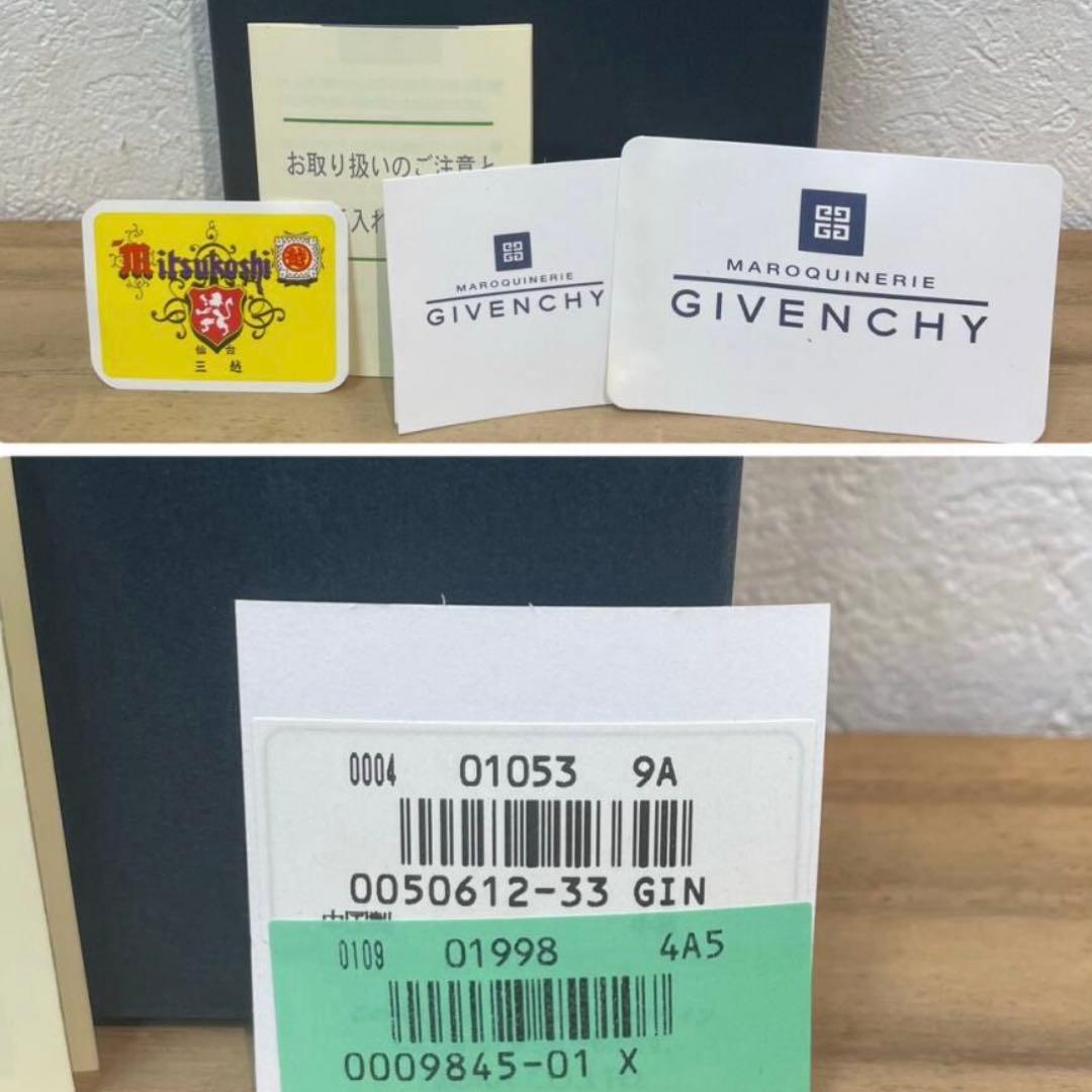 新品未使用　GIVENCHY ジバンシー 二つ折り財布　レザー財布　味岡製