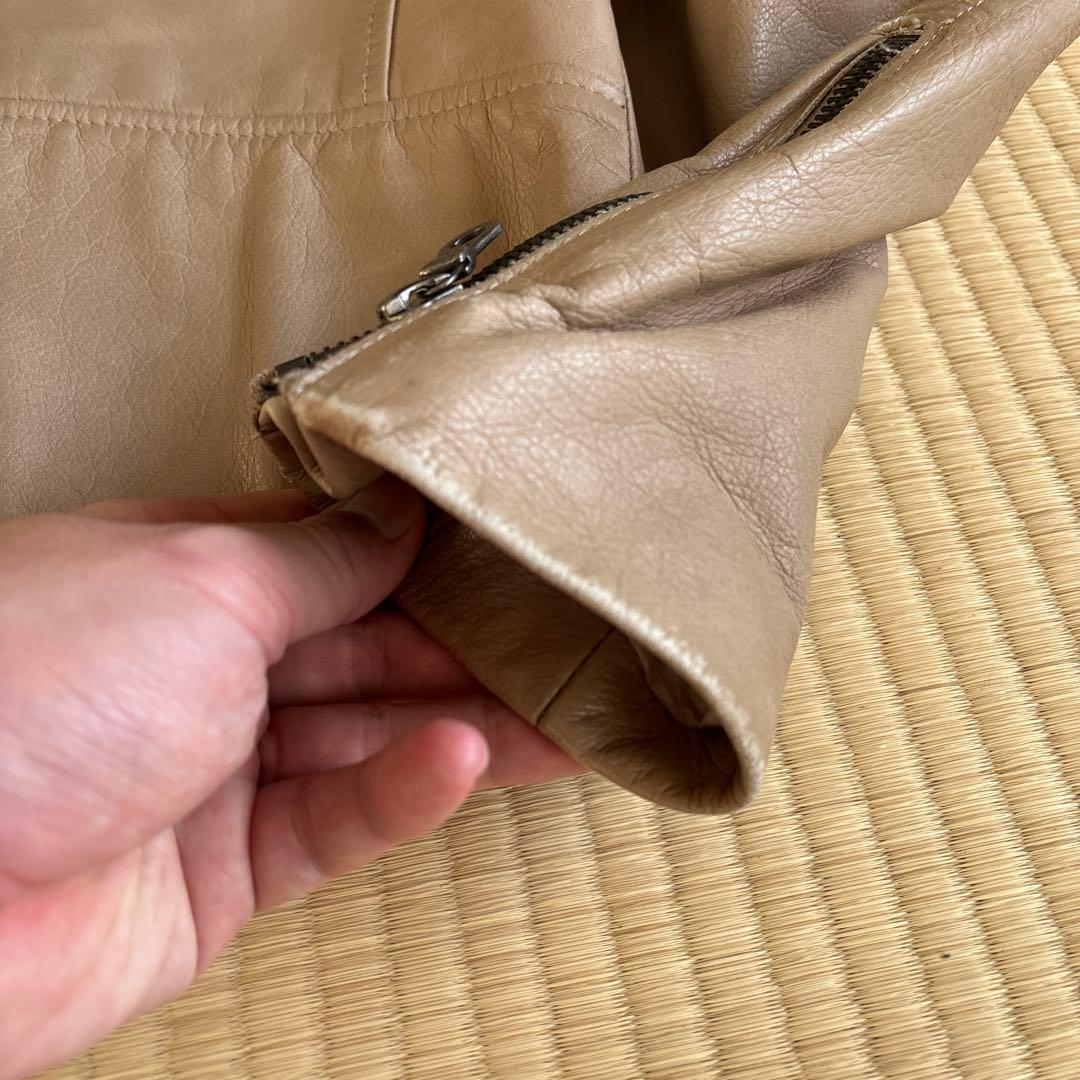 名作　マルジェラ本人期　2007ss 八の字レザーライダース