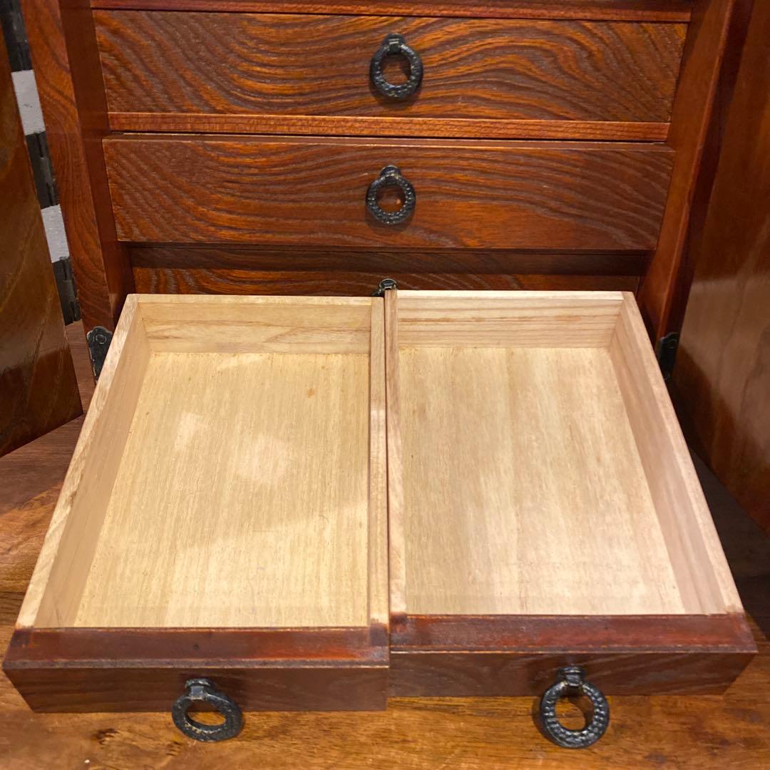 レトロ 時代箪笥 小引き出し チェスト 収納 アンティーク インテリア