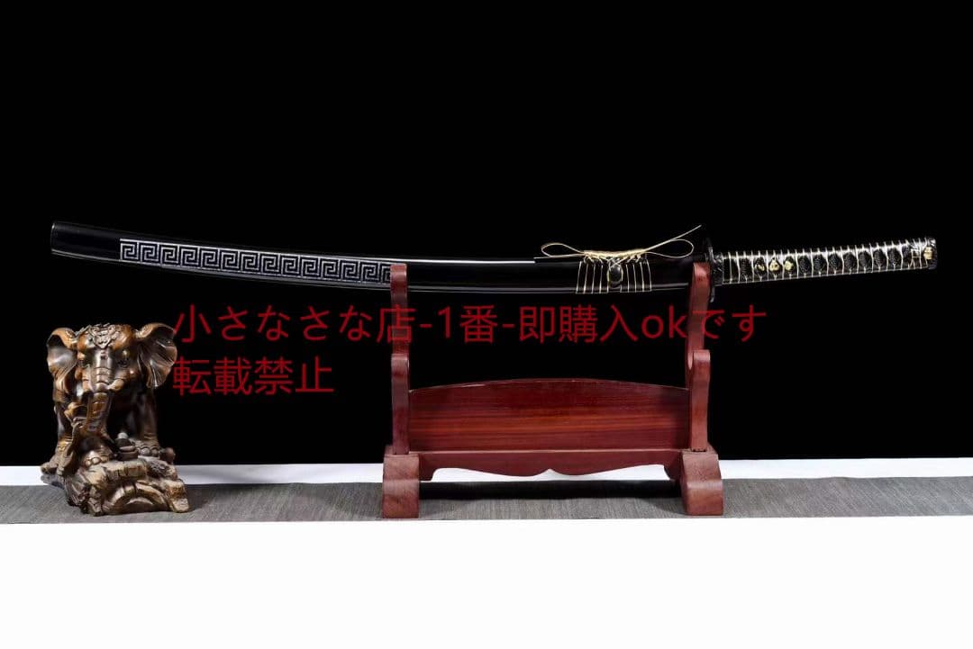 黒金の侍  古兵器 武具 刀装具 日本刀 模造刀 居合刀