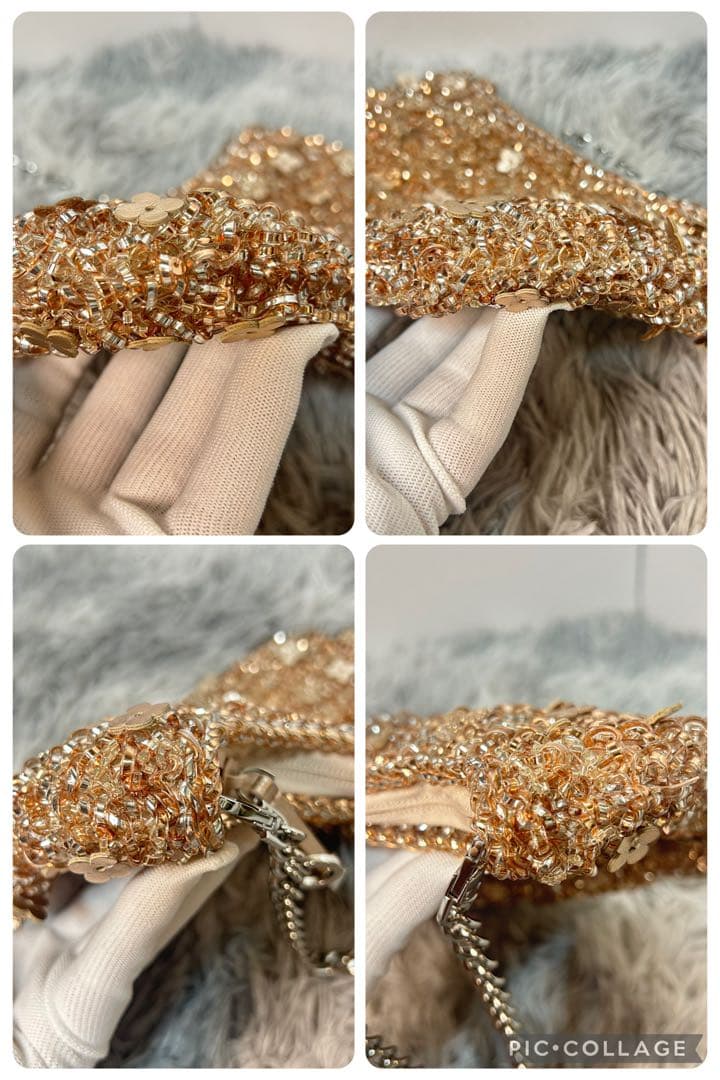 【美品】アンテプリマ ワイヤーバッグ フィオリトゥーラ ローズシルバーゴールド