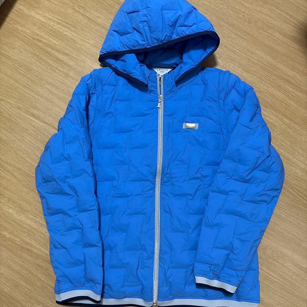 ランバンスポールキルティングフードジャケット，スカートセットアップ42サイズ