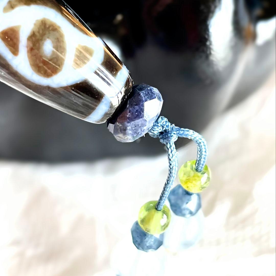 tabe1224様◆ご注文ご確認用 高級至純 佛龍眼梵字(卯)天珠 アクアマリン